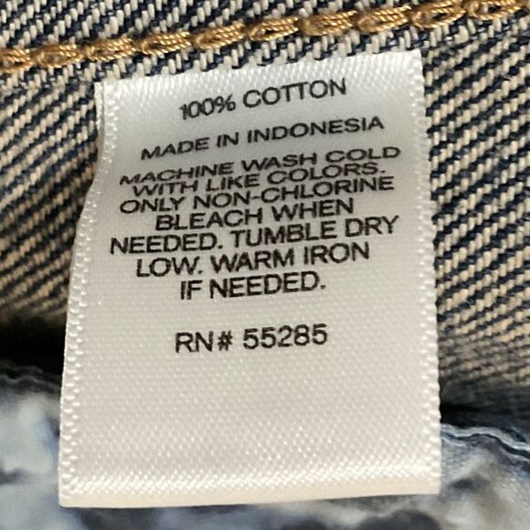 Express denim vest button front sleeveless jacket, size women’s M - Picture 8 of 8